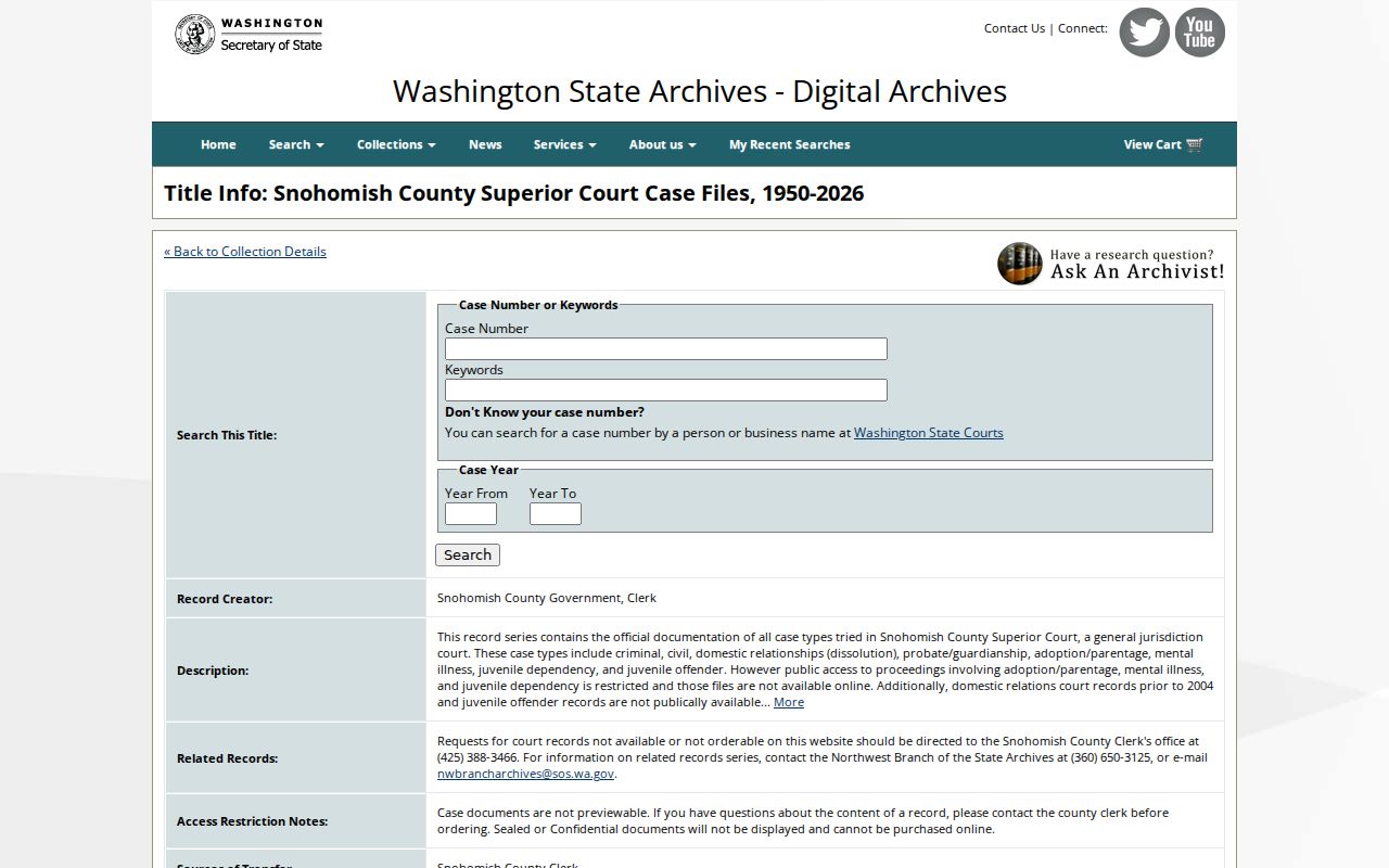 Snohomish County city directory research in Washington Digital Archives