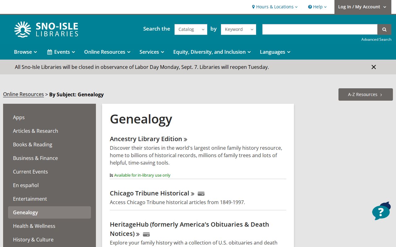 Snohomish County city directory genealogy resources at Sno-Isle Libraries